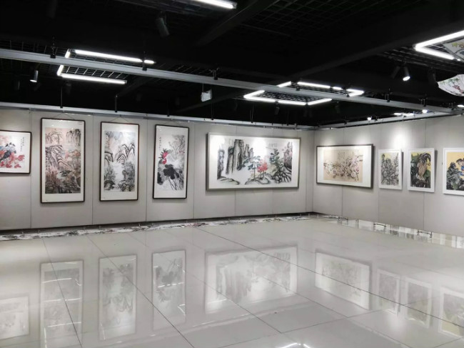 潍坊市“金色梦飞扬”书画展在潍坊学院美术馆开展(图9)